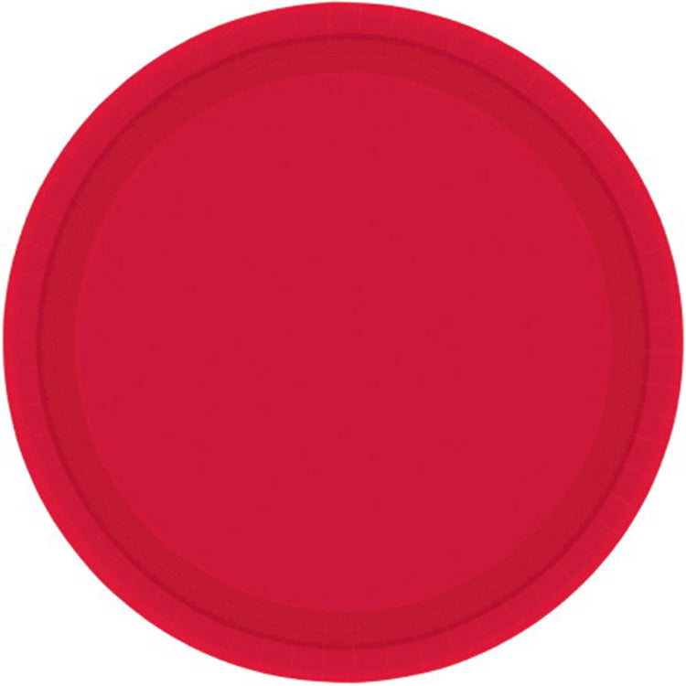 Apple Red 23cm Paper Plates Pack of 20