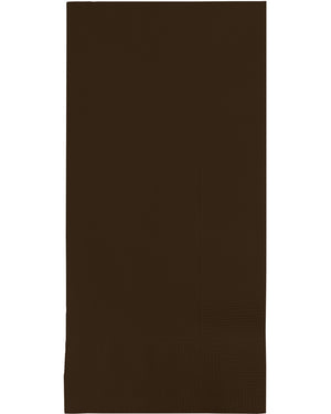 Chocolate Brown Dinner Napkins Pack of 50