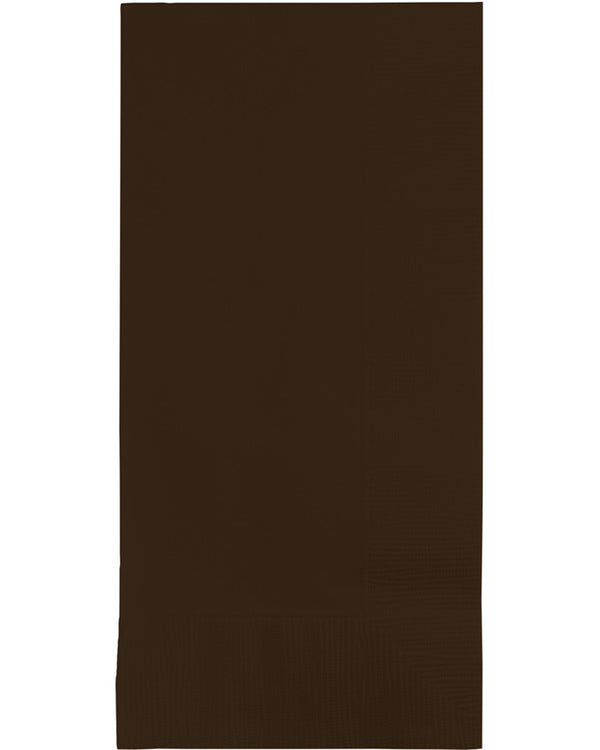 Chocolate Brown Dinner Napkins Pack of 50