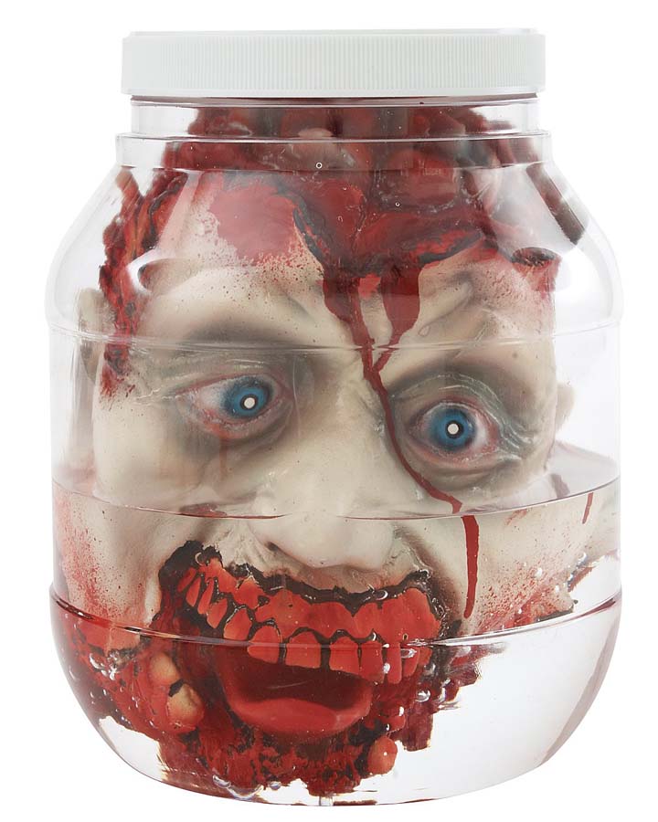Head in Laboratory Jar
