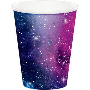 Galaxy Party 266ml Paper Cups Pack of 8