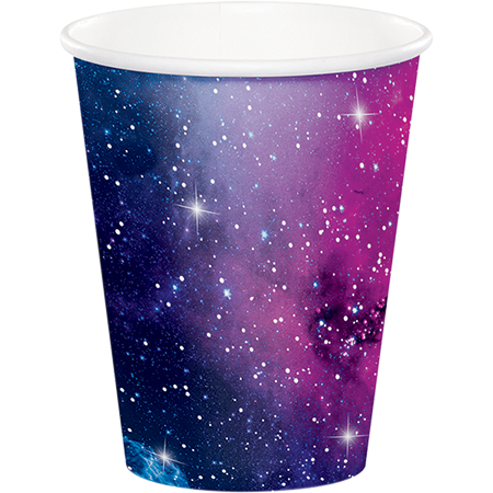 Galaxy Party 266ml Paper Cups Pack of 8