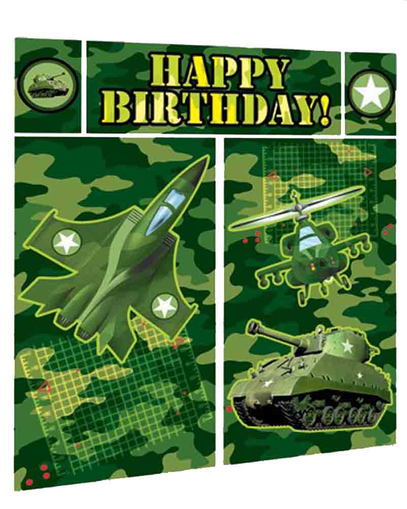 Camouflage Scene Setter Pack of 5