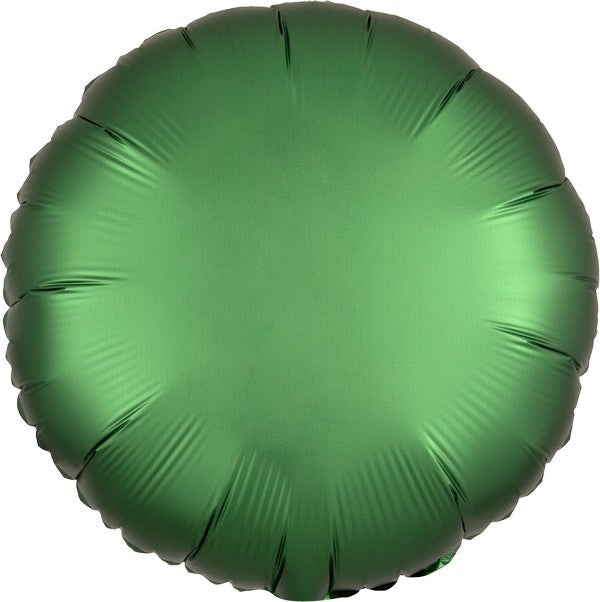 45cm Standard HX Satin Luxe Emerald Circle Balloon