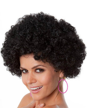 Party Curly Black Wig