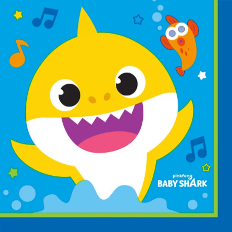Baby Shark Lunch Napkins Pack of 16