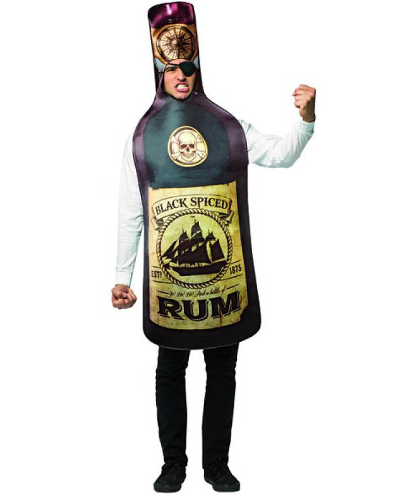 Get Real Rum Bottle Mens Costume
