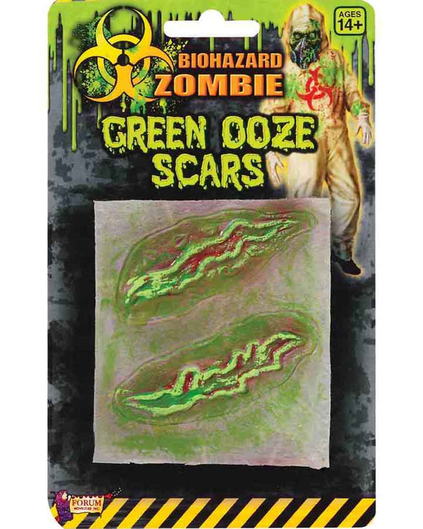 Biohazard Zombie Green Ooze Two Scars