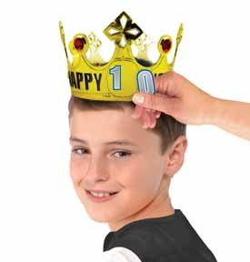 Customisable Age Birthday Crown Plastic