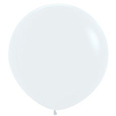 Sempertex 90cm Fashion White Latex Balloons 005, 2PK Pack of 2