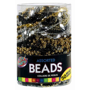 Glitz and Glam Plastic Beaded Necklaces Pack of 50