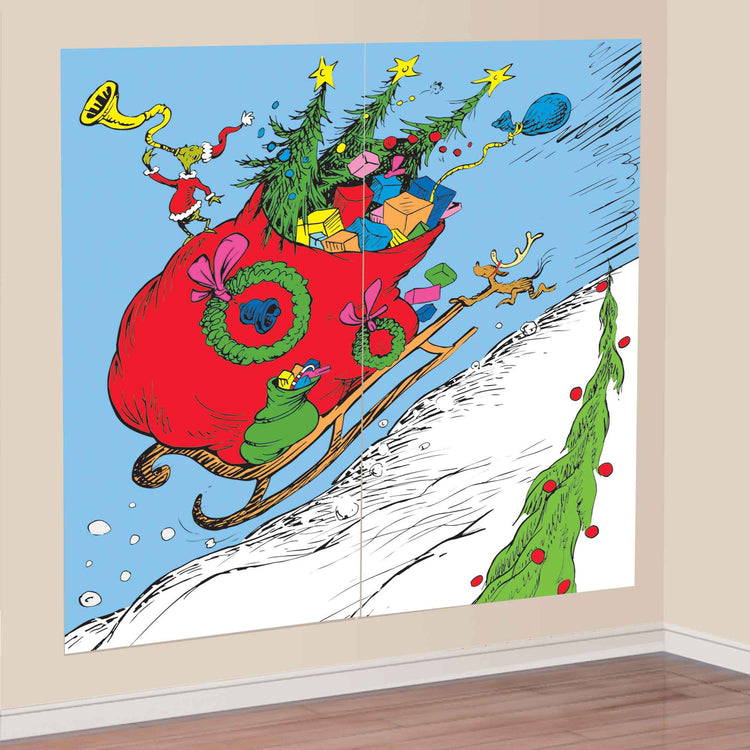 Dr Seuss The Grinch Scene Setters Add On Wall Decorations Pack of 2