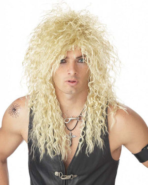 80s Headbanger Blonde Wig