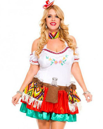 Mexican Tequila Princess Womens Plus Size Costume