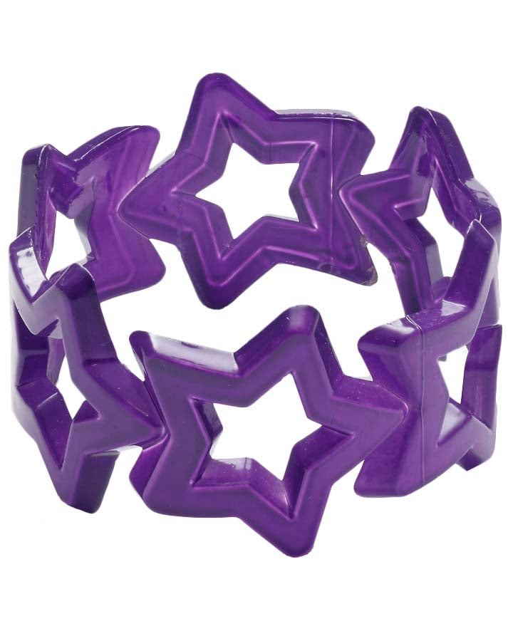 80s Purple Star Bracelet