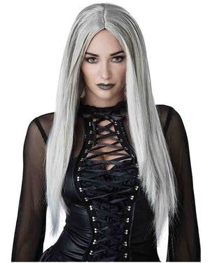 Gothic Matriarch Grey Wig