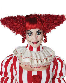 Creepy Clown Red Curly Halloween Wig