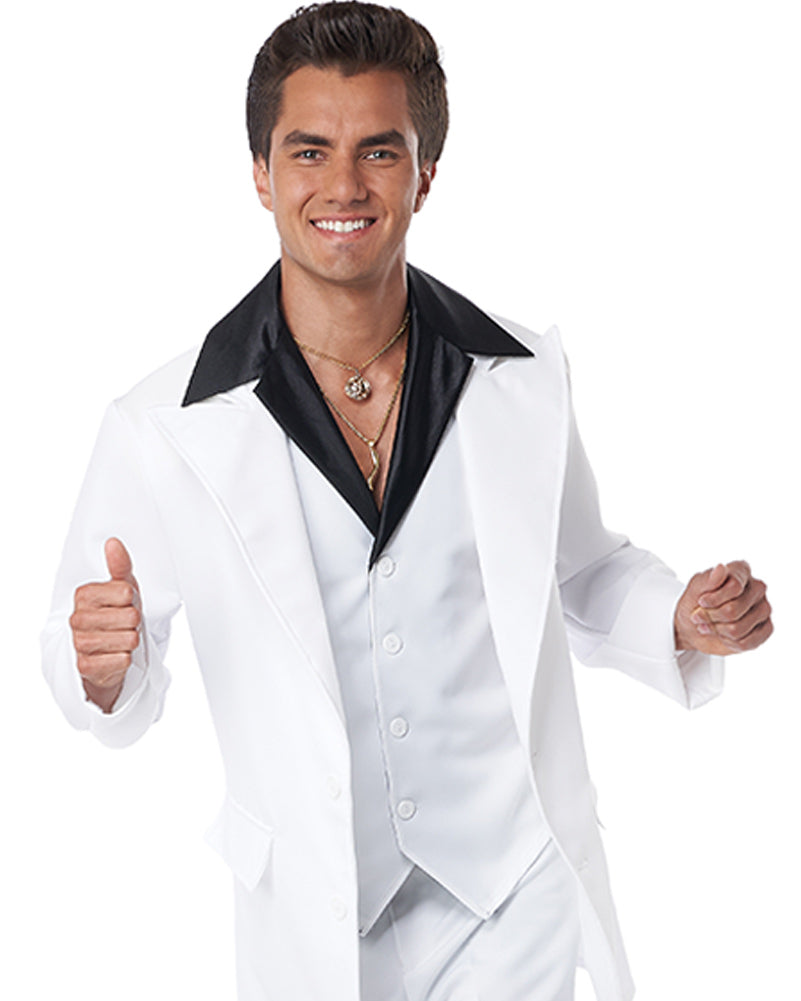 70s Era Disco Suit Deluxe Mens Costume