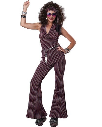 70s Halter Pant Set Womens Costume