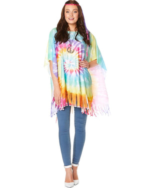 70s Hippie Poncho Womens Costume