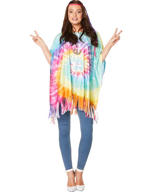 70s Hippie Poncho Womens Costume