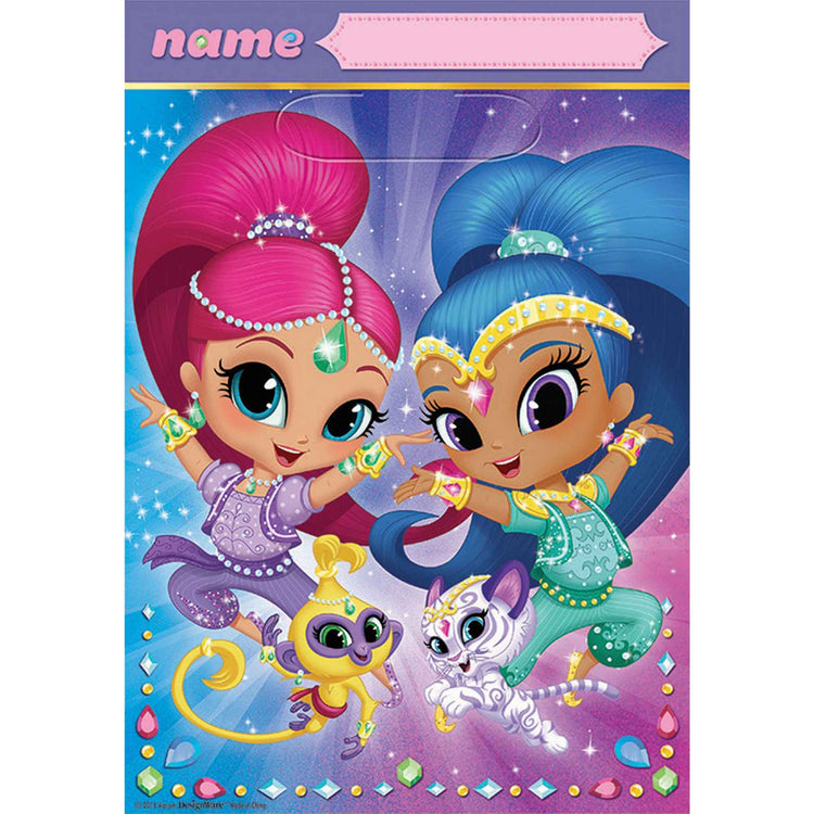 Shimmer and Shine Folded Lootbag Pack of 8