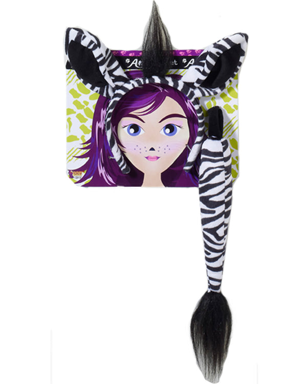 Zebra Headband and Tail Kit