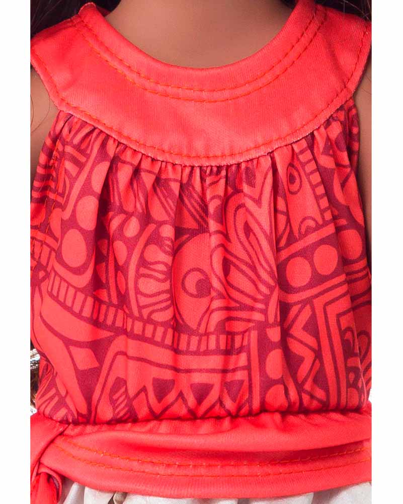 Polynesian Princess Doll Dress