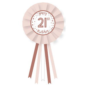 Rose Gold Add-An-Age Rosette