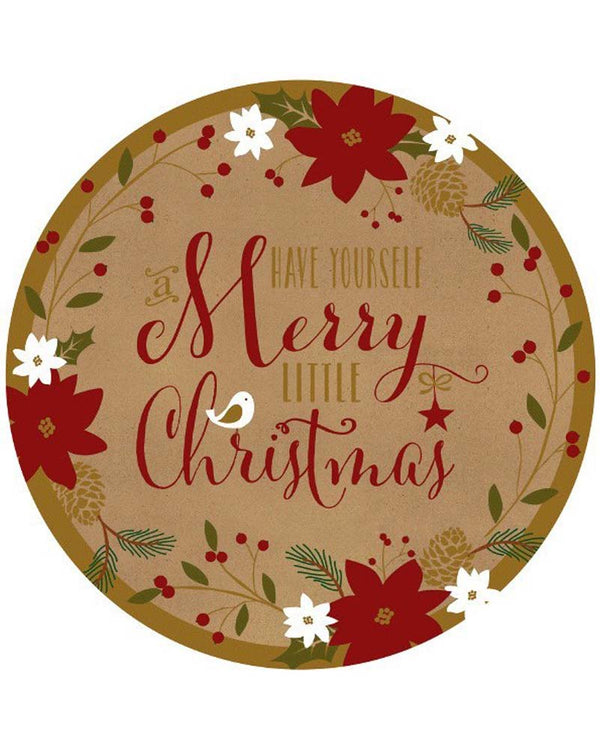 Christmas Merry Little Xmas 28cm Paper Plates Pack of 8