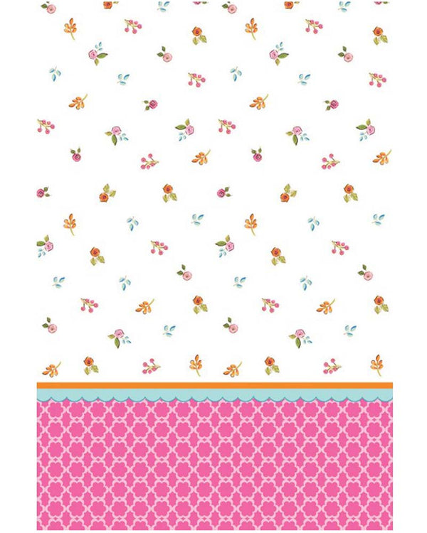 Tea Time Plastic Tablecover