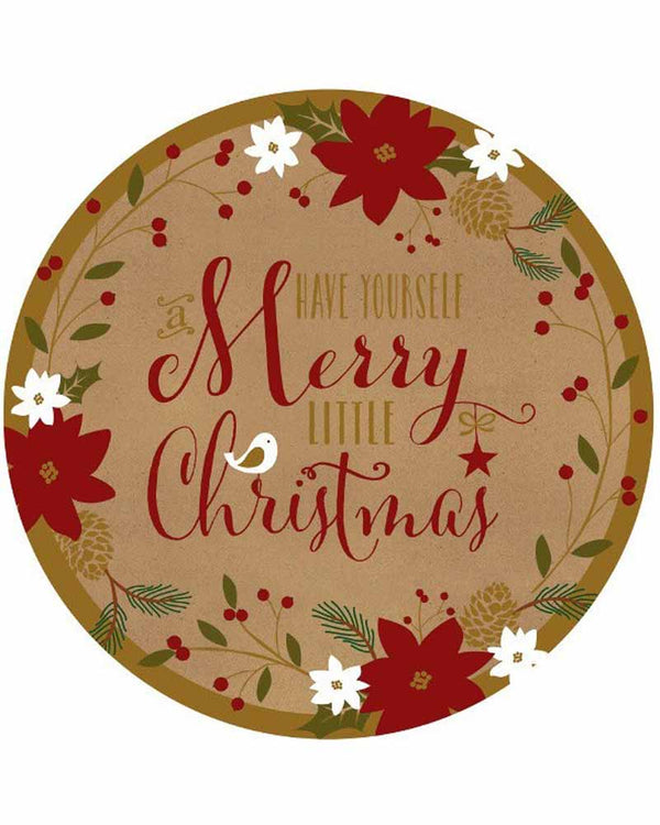 Christmas Merry Little Xmas 18cm Paper Plates Pack of 8