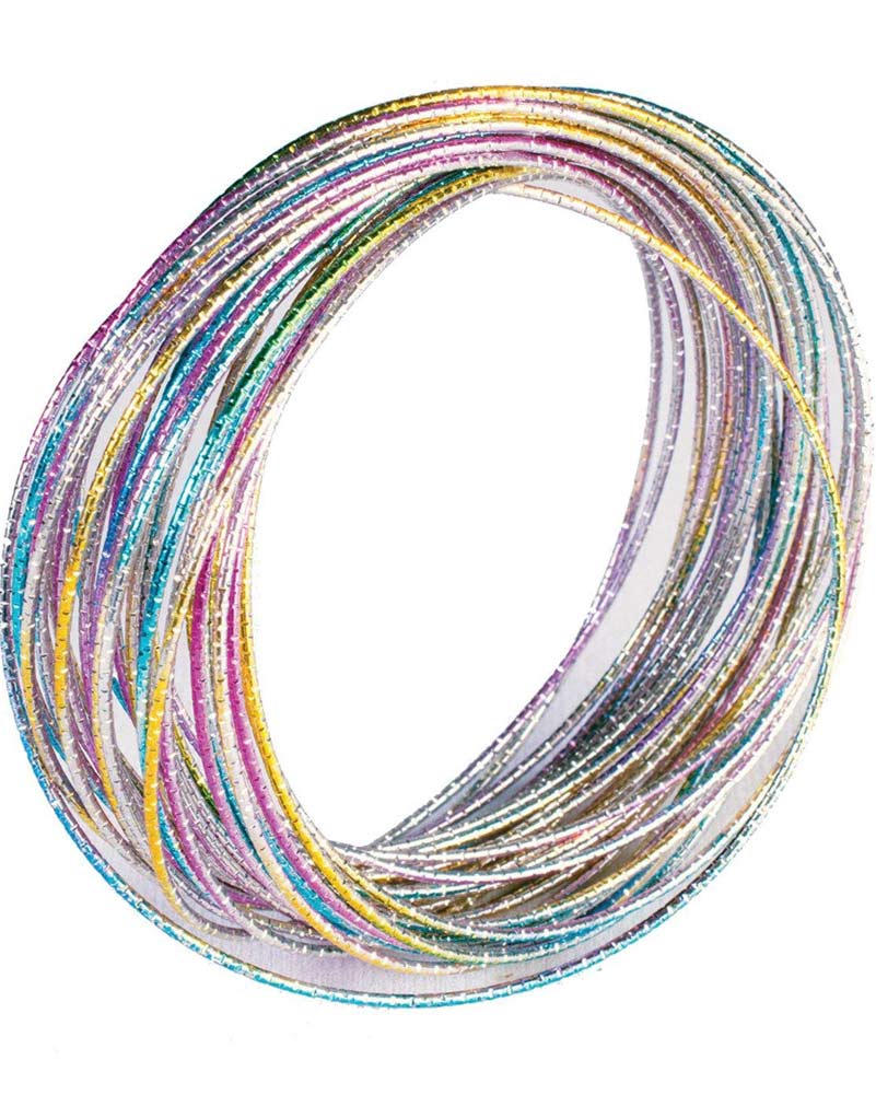 70s Rainbow Disco Bangle Bracelets