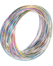 70s Rainbow Disco Bangle Bracelets