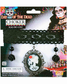 Day of the Dead Cameo Choker For Halloween