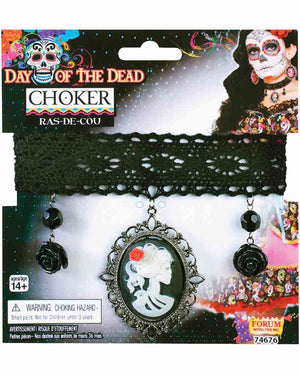 Day of the Dead Cameo Choker