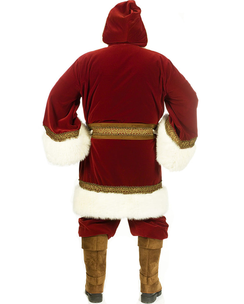 Professional Old Time Santa Plus Size Mens Christmas Costume