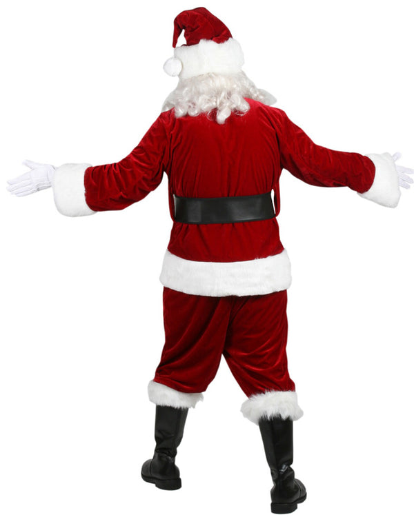 Velvet Santa Suit Mens Plus Size Christmas Costume