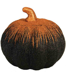 Orange and Black Starburst Pumpkin Halloween Prop 20cm