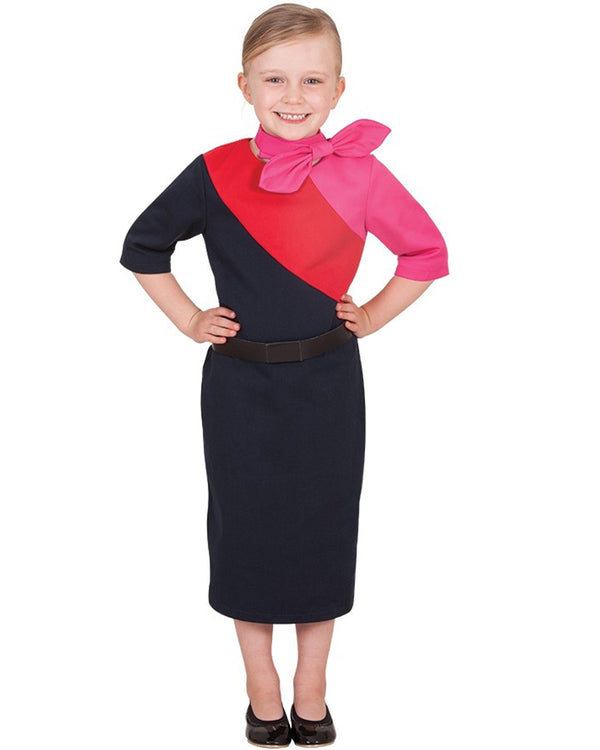 Qantas Flight Attendant Girls Costume