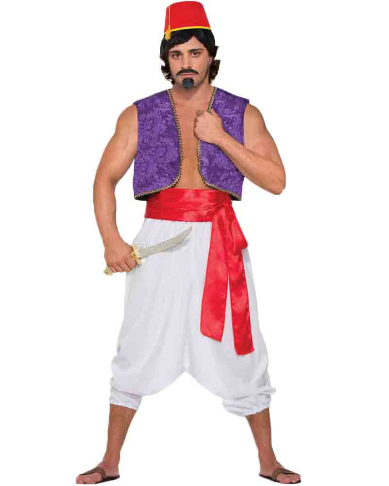 White Harem Mens Pants