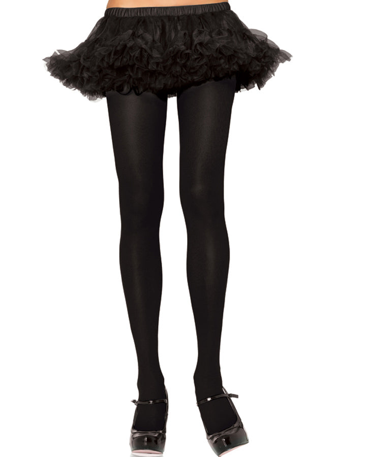 Black Opaque Spandex Tights