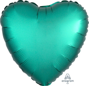 Jade Satin 45cm Heart Balloon