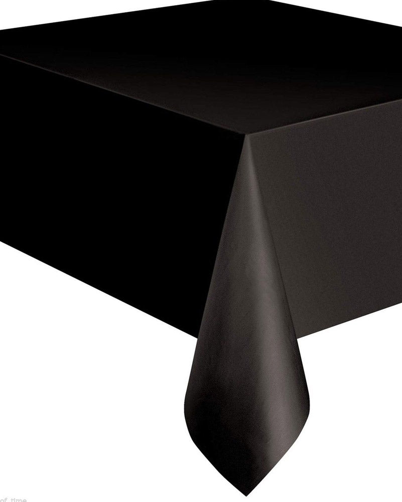 Black Plastic Tablecover 2.74m