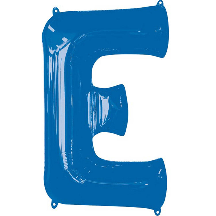 SuperShape Letter E Blue Balloon