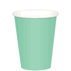 266ml Cups Paper 20 Pack - Cool Mint Pack of 20
