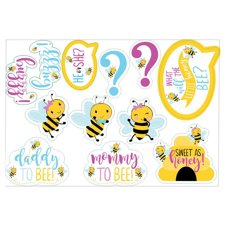 What Will it Bee? Cardboard Cutouts Assorted Shapes & Sizes Pack of 12