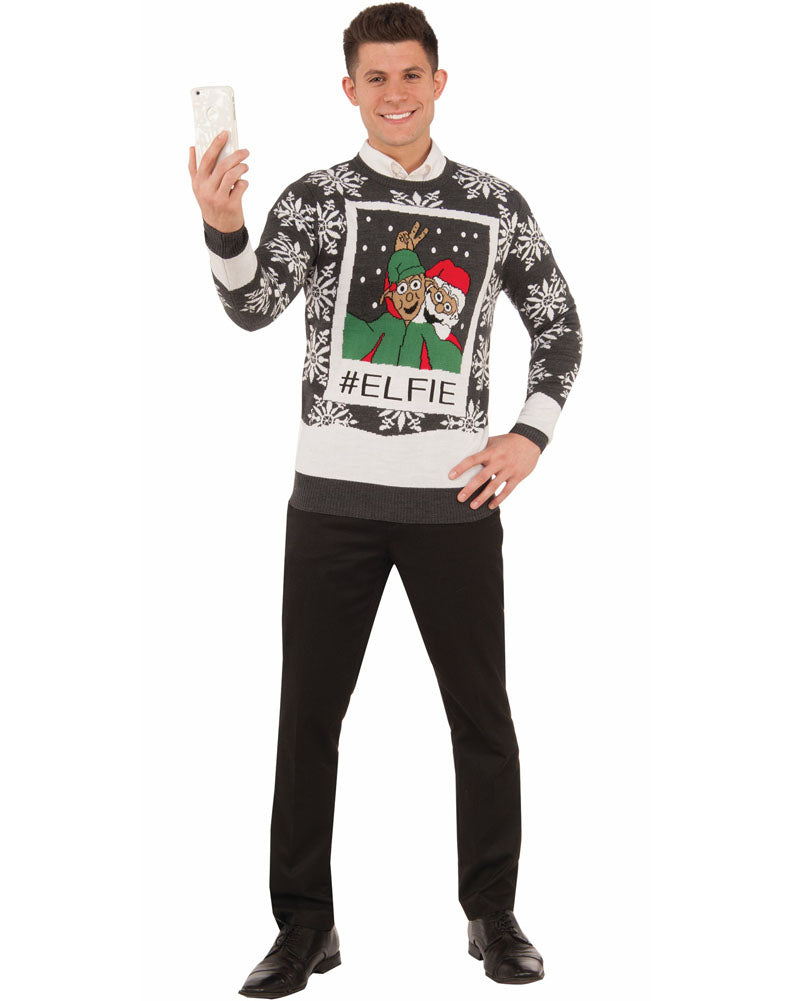 Christmas Elfie Mens Sweater