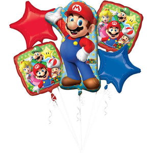 Bouquet Super Mario Brothers Pack of 5 Balloon