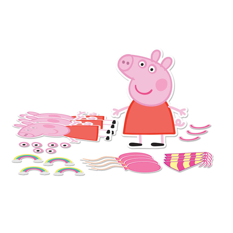 Peppa Pig Confetti Party Craft Decorating Kit Pack of 4
